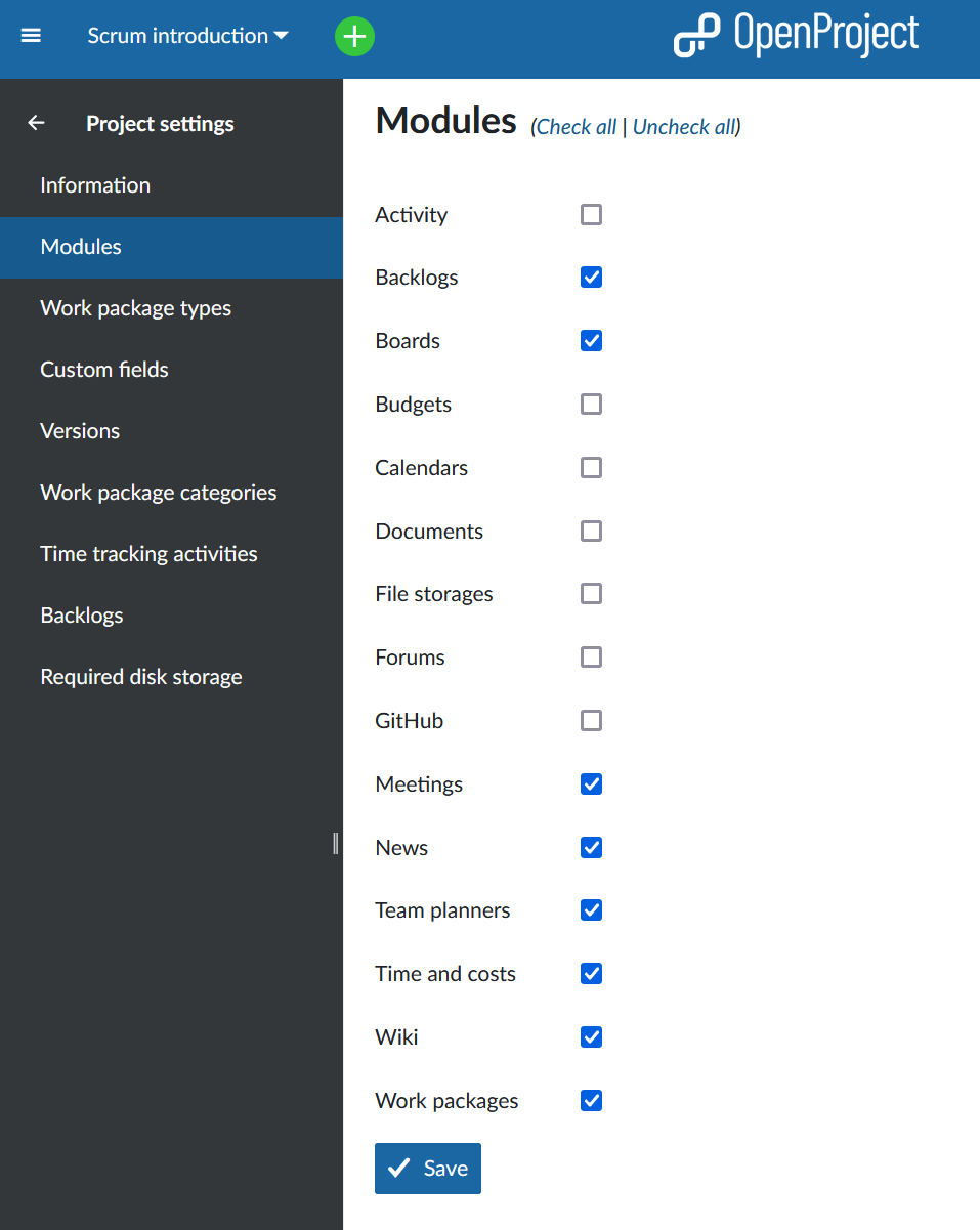 Overview of Modules