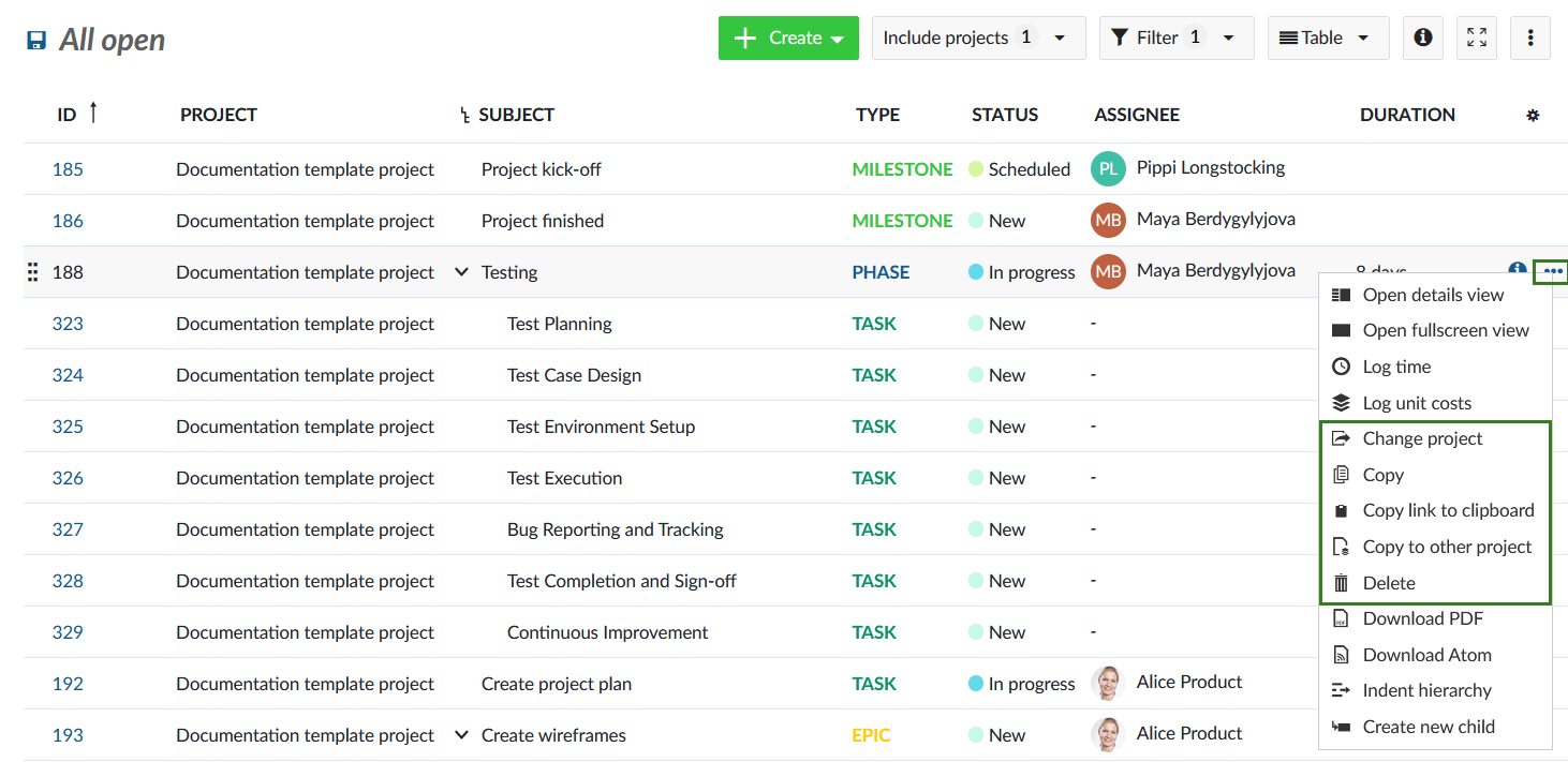 Nepenthes copy move delete work package