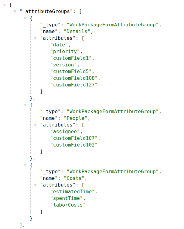 Attribute groups of type Bug in Nepenthes project